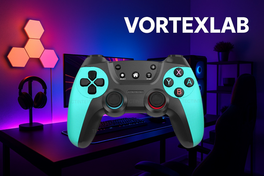 Manette Sans Fil Bluetooth – Compatible Switch, PC, Android & iOS, Vibration & Gyroscope