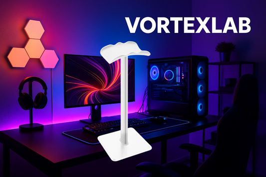 Support de Casque PXSW Universel en Aluminium – Design Minimaliste, Base Antidérapante et Montage Sans Outil pour Setup Gaming et Bureau