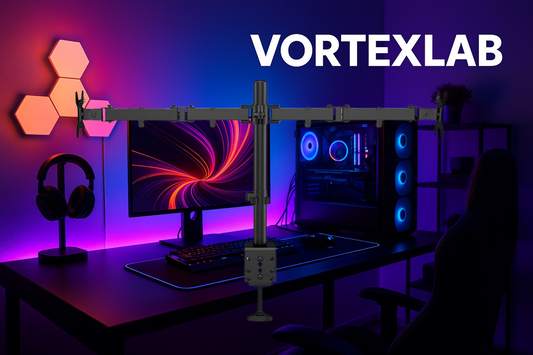 Support Écran ALLOYSEED PM100 – Bras Articulé pour Moniteur 17 à 32" avec Réglage Hauteur & Rotation 180°