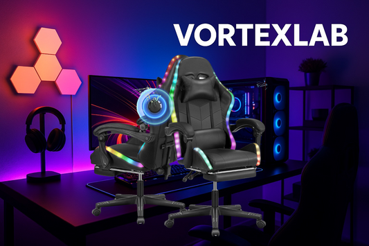 Chaise Gaming Bluetooth LED RGB – Audio Intégré, Repose-Pieds, Inclinaison 150°, Confort Haute Performance