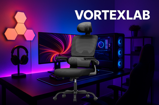 Chaise de Bureau Ergonomique Naspaluro – Soutien Lombaire Actif, Accoudoirs Rabattables, Confort Pro pour Télétravail & Gaming