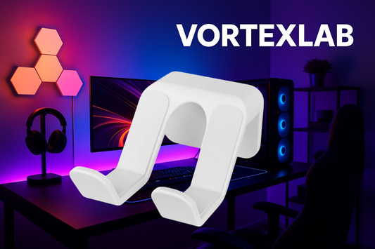 Support Mural Casque Adhésif Fanmuran – Fixation Sans Perçage, Compact & Discret pour Setup Gaming ou Bureau