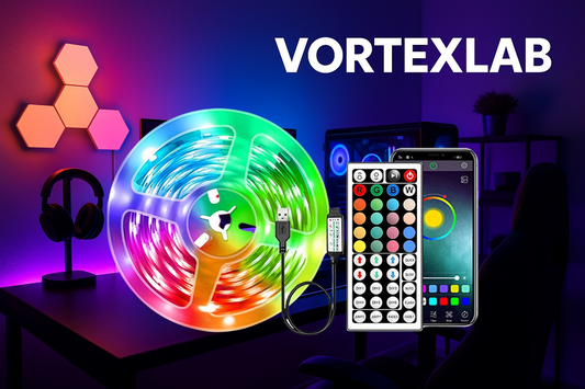 Ruban LED RGB USB Mikenoon – Ambiance Multicolore avec Contrôle App & Télécommande