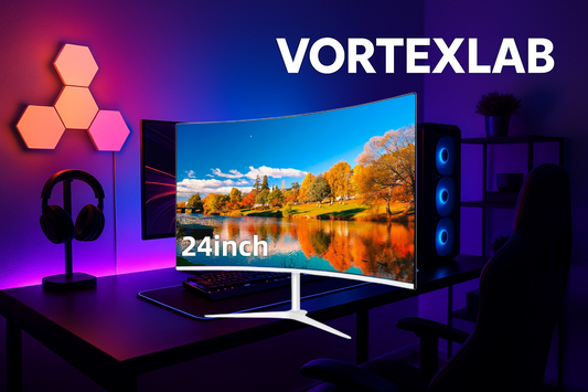 Écran Incurvé FYHXele 24" Full HD 75Hz – Moniteur Gaming