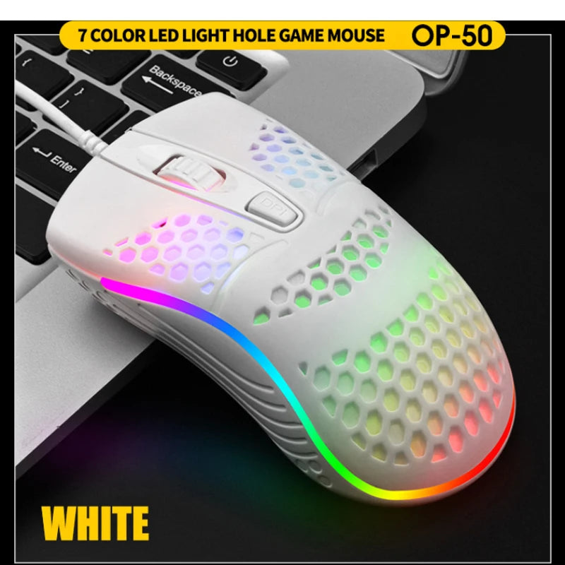 Souris Gaming Ultra Légère VortexLabs – 59g, RGB, 12 000 DPI & Câble USB