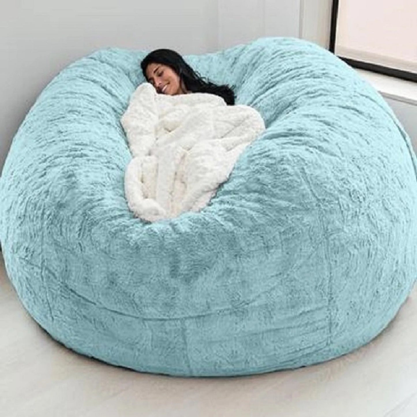 Housse Fauteuil Poire XXL – Moderne, Douce & Lavable | Sans Remplissage