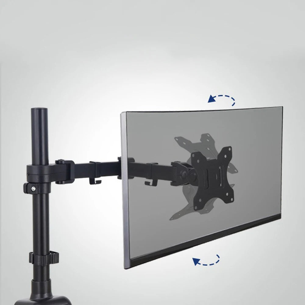 Support Écran ALLOYSEED PM100 – Bras Articulé pour Moniteur 17 à 32" avec Réglage Hauteur & Rotation 180°