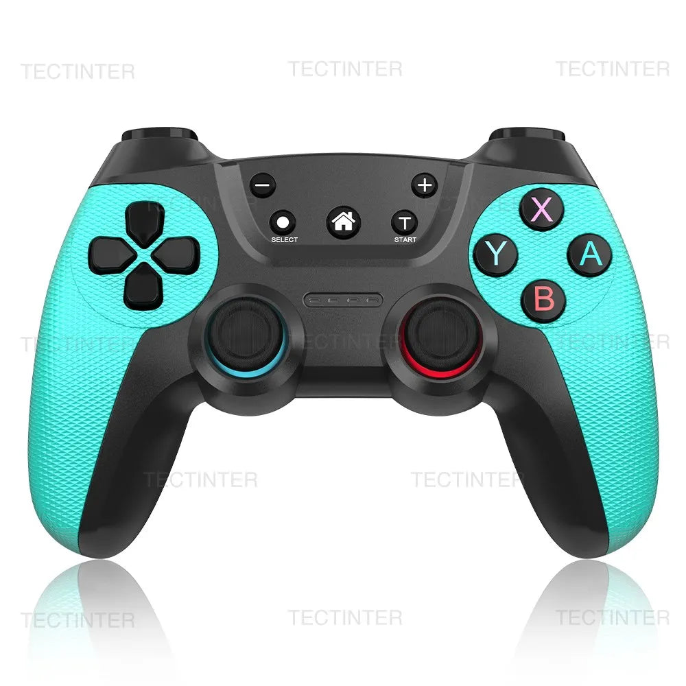 Manette de Jeu Sans Fil TECTINTER – Multi-Plateforme Bluetooth, Compatible Switch, PC, Android, iOS & PS3 avec Gyroscope & Turbo