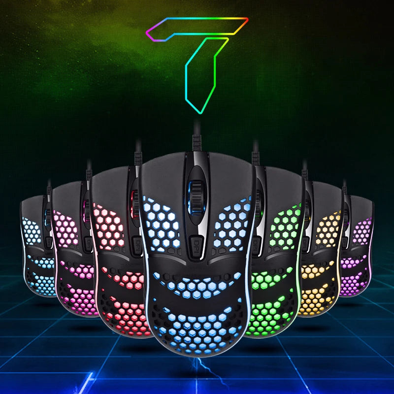 Souris Gaming Ultra Légère VortexLabs – 59g, RGB, 12 000 DPI & Câble USB