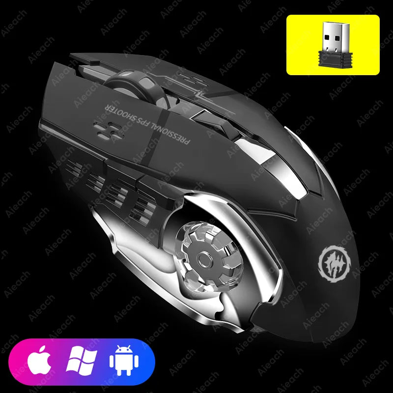 Souris Gaming Rose Sans Fil RGB – VortexLabs, 10 000 DPI, Bluetooth & Rechargeable