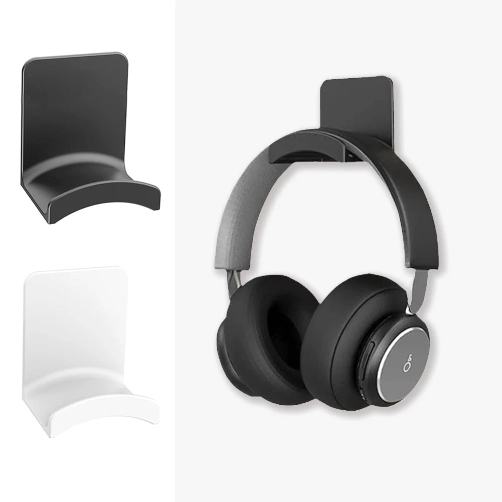 Support Mural Casque Adhésif Fanmuran – Fixation Sans Perçage, Compact & Discret pour Setup Gaming ou Bureau