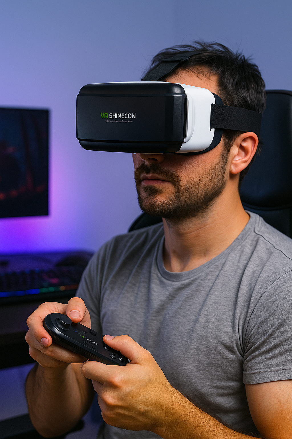 Casque VR SHINECON G06 / G06E – Expérience IMAX 3D à Domicile avec Audio & Manette Bluetooth
