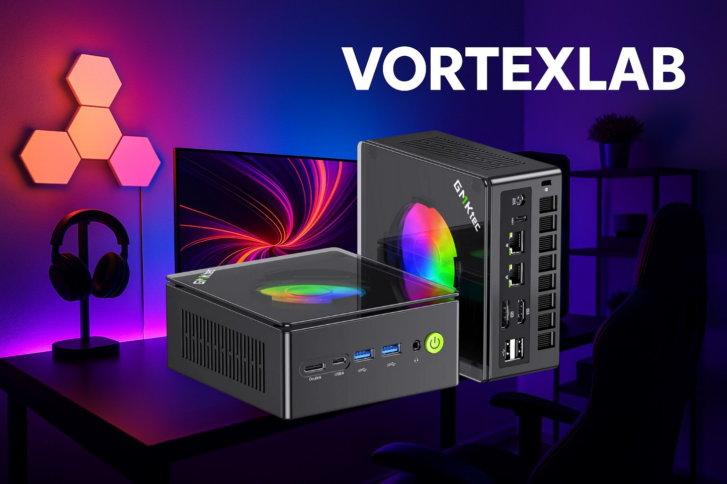 Mini PC GMKtec K11 – Ryzen 9 8945HS, Radeon 780M, 32Go RAM, 1To SSD | Compact, Silencieux & Puissant