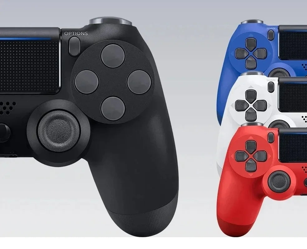 Manette de Jeu Sans Fil M.sman – Bluetooth & USB, Compatible PS4 / PC / iOS avec Joysticks Précis & Design Ergonomique