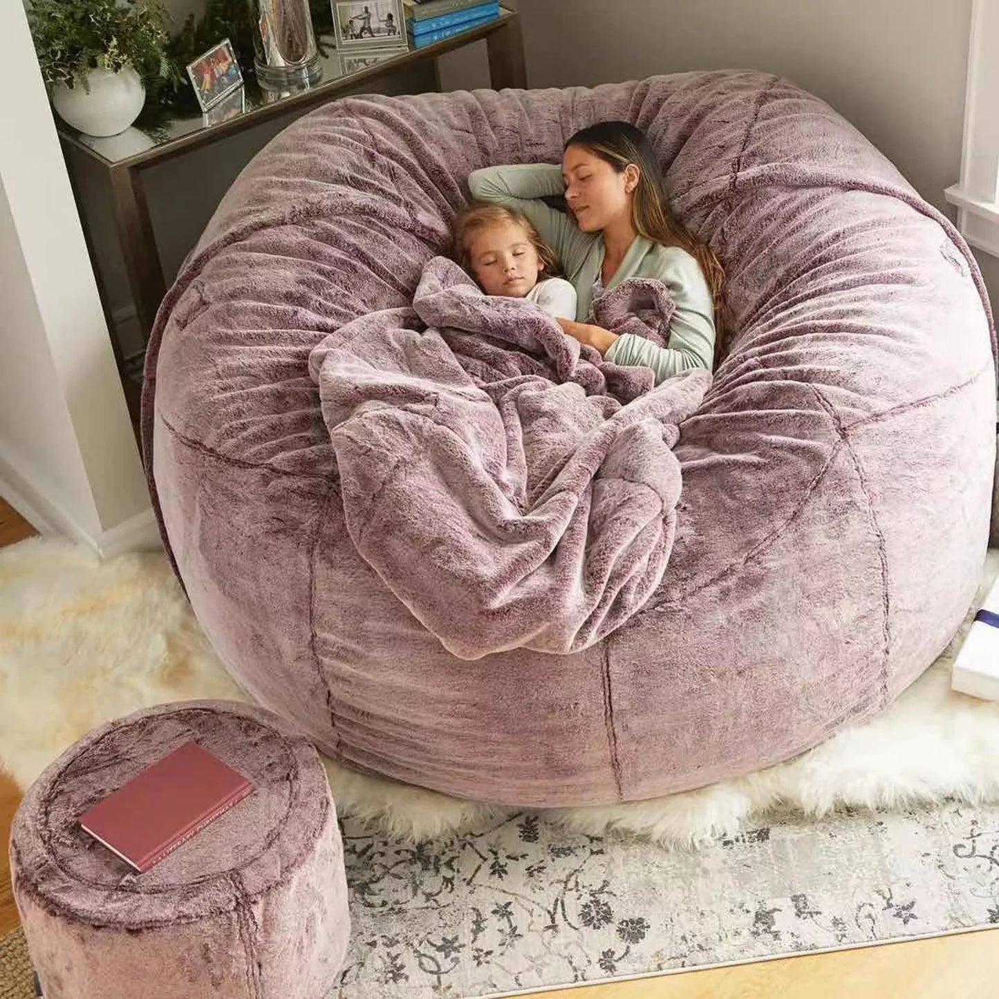 Housse Fauteuil Poire XXL – Moderne, Douce & Lavable | Sans Remplissage