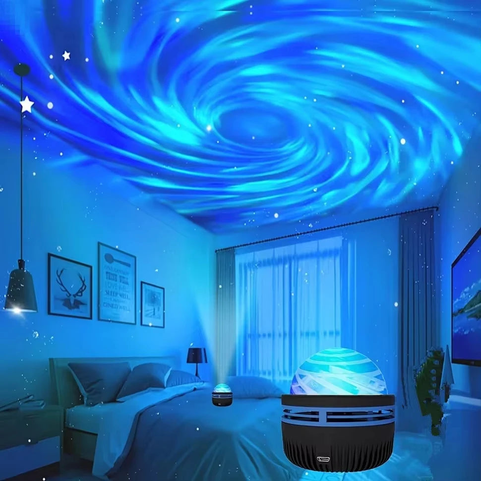 Veilleuse Projecteur Étoilé LED – Multicolore & Télécommande