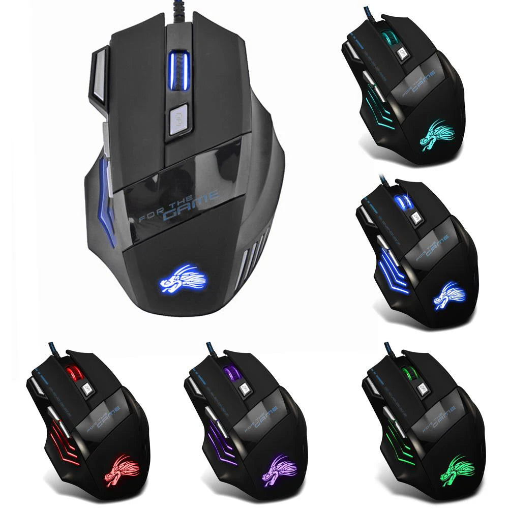 Souris Gaming RGB Noire VortexLabs – 6400 DPI, 6 Boutons, USB Plug & Play