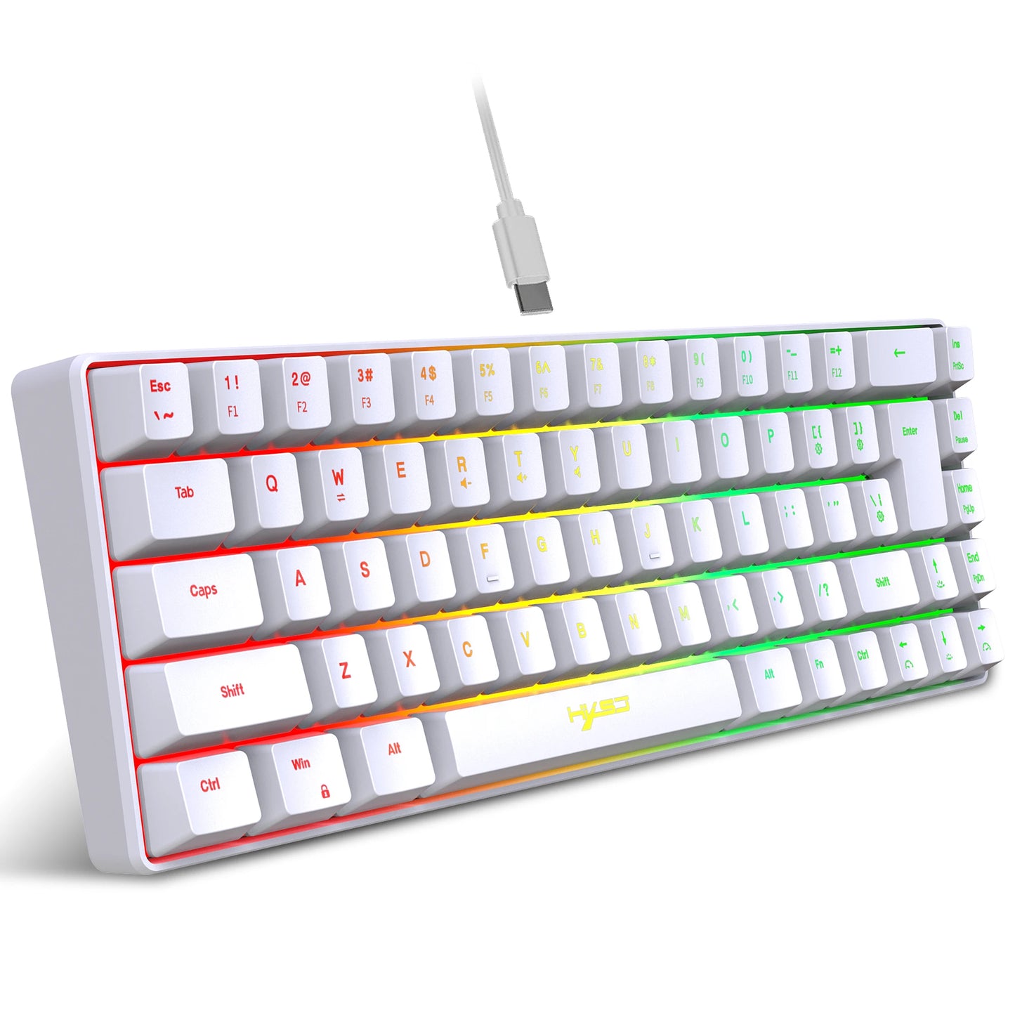Clavier Gamer Mécanique RGB – VortexLabs, Switches Red/Blue/Brown, USB, Anti-Ghosting