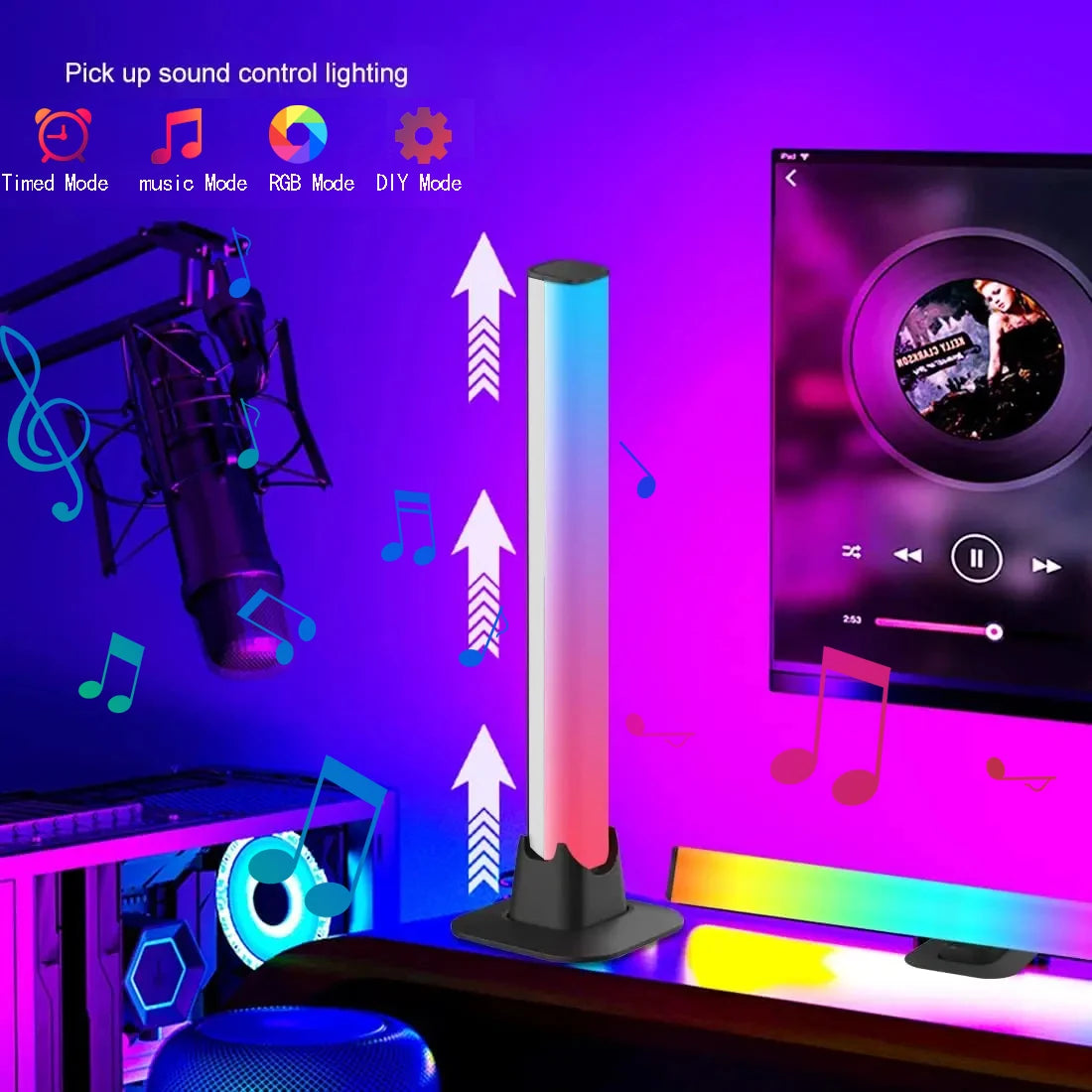 Lampe Ambiance RGB Connectée – LED Gaming & Contrôle App