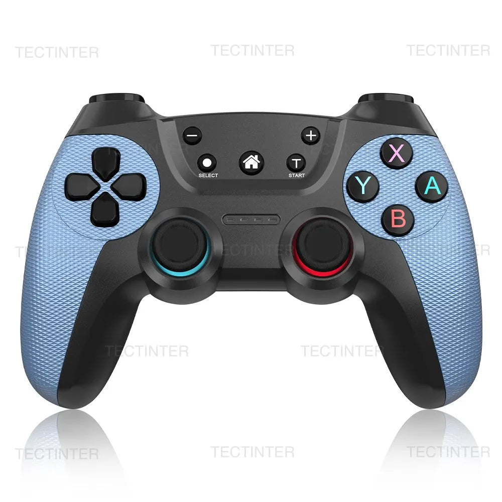 Manette de Jeu Sans Fil TECTINTER – Multi-Plateforme Bluetooth, Compatible Switch, PC, Android, iOS & PS3 avec Gyroscope & Turbo