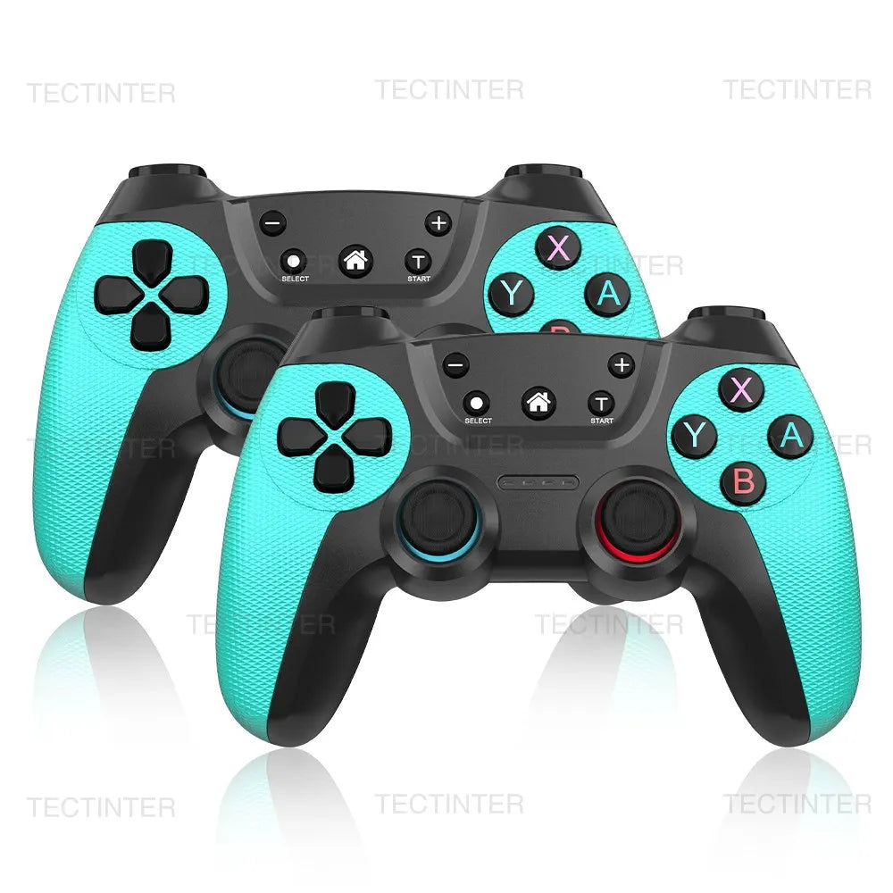 Manette de Jeu Sans Fil TECTINTER – Multi-Plateforme Bluetooth, Compatible Switch, PC, Android, iOS & PS3 avec Gyroscope & Turbo