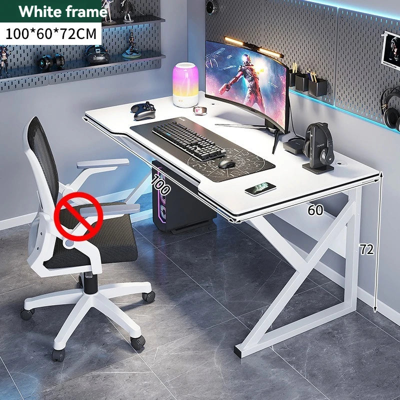 Bureau Ordinateur Rectangulaire – Mobilier Scolaire ou Professionnel, Surface Optimisée, Montage Facile