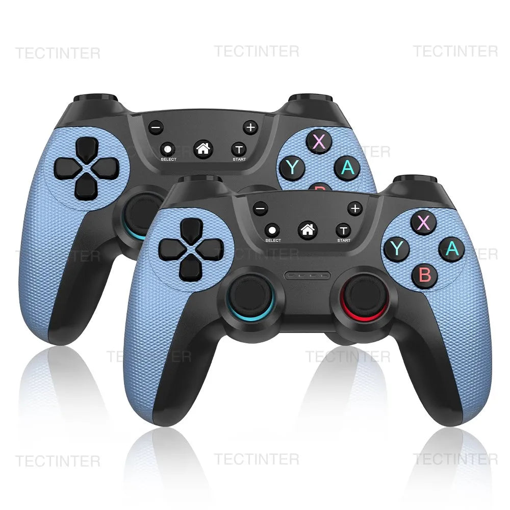Manette de Jeu Sans Fil TECTINTER – Multi-Plateforme Bluetooth, Compatible Switch, PC, Android, iOS & PS3 avec Gyroscope & Turbo