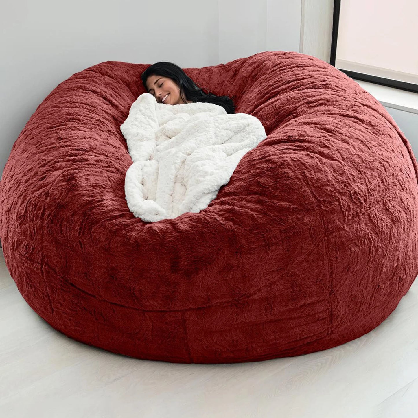 Housse Fauteuil Poire XXL – Moderne, Douce & Lavable | Sans Remplissage