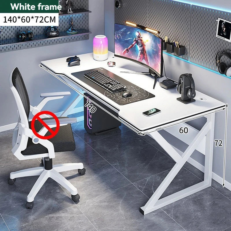 Bureau Ordinateur Rectangulaire – Mobilier Scolaire ou Professionnel, Surface Optimisée, Montage Facile