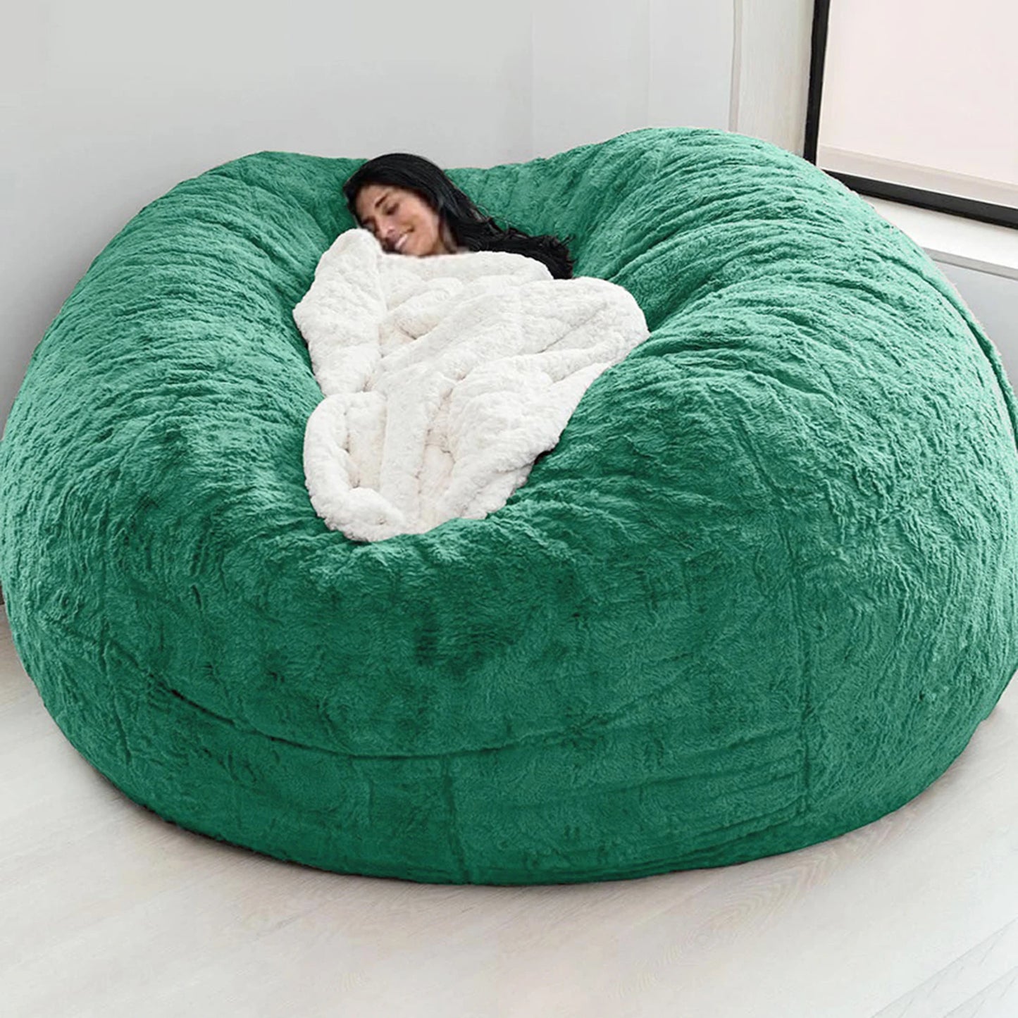Housse Fauteuil Poire XXL – Moderne, Douce & Lavable | Sans Remplissage