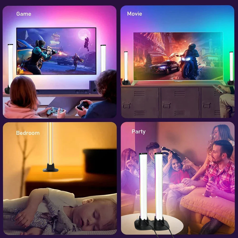 Lampe Ambiance RGB Connectée – LED Gaming & Contrôle App