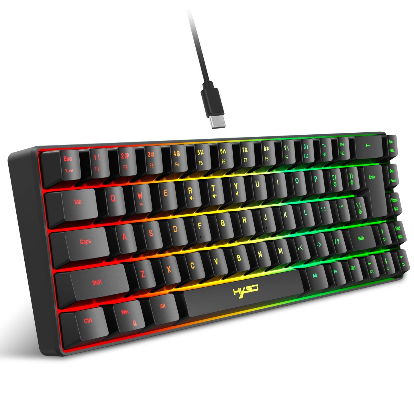 Clavier Gamer Mécanique RGB – VortexLabs, Switches Red/Blue/Brown, USB, Anti-Ghosting