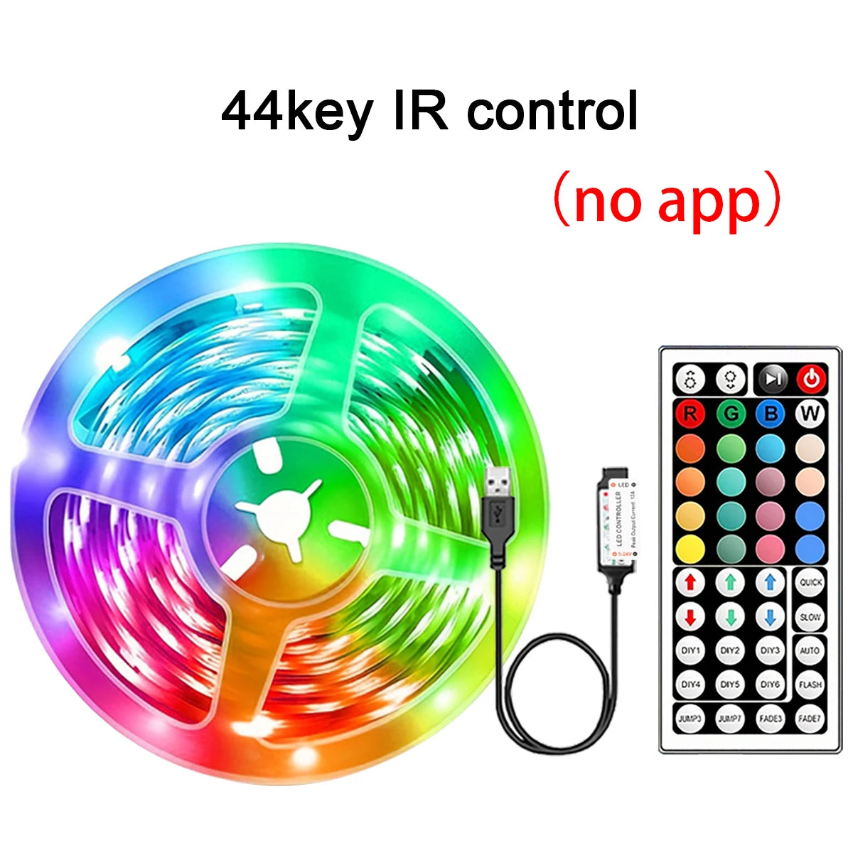 Ruban LED RGB USB Mikenoon – Ambiance Multicolore avec Contrôle App & Télécommande