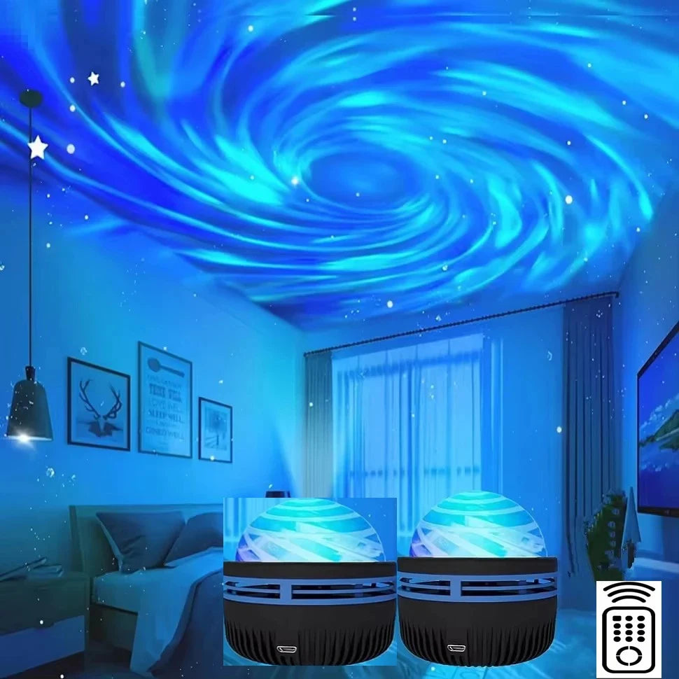 Veilleuse Projecteur Étoilé LED – Multicolore & Télécommande