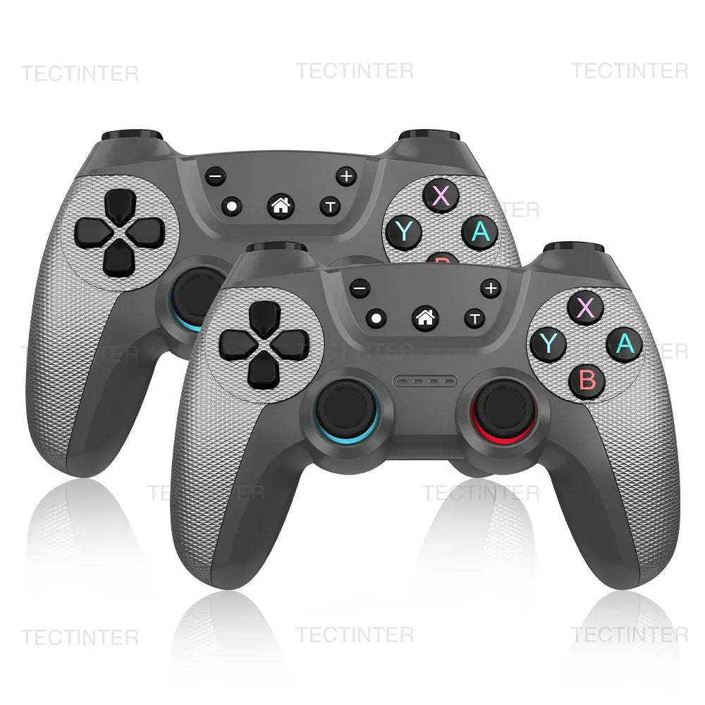 Manette de Jeu Sans Fil TECTINTER – Multi-Plateforme Bluetooth, Compatible Switch, PC, Android, iOS & PS3 avec Gyroscope & Turbo